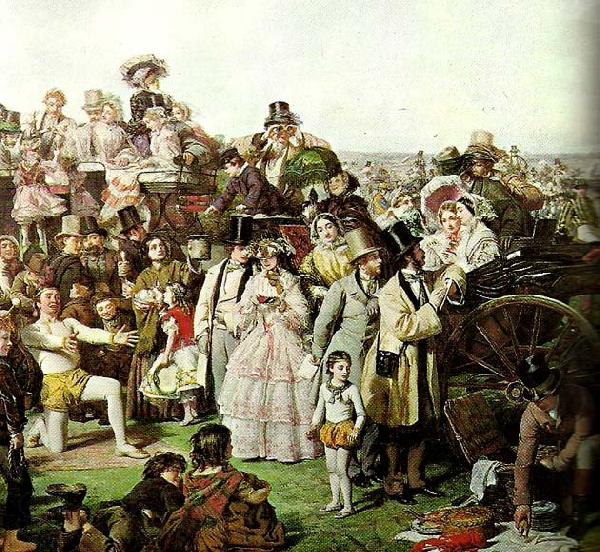 William Powell  Frith derby day, c. France oil painting art